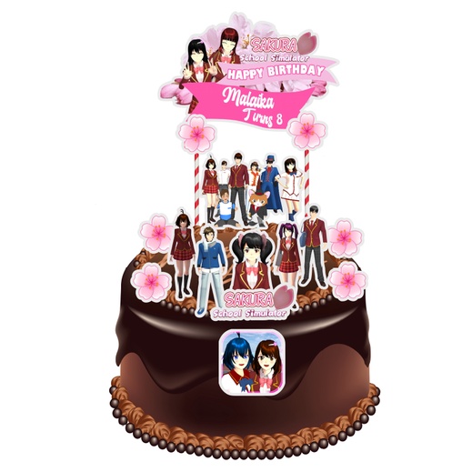 SAKURA SCHOOL SIMULATOR Cake Topper | Shopee Malaysia