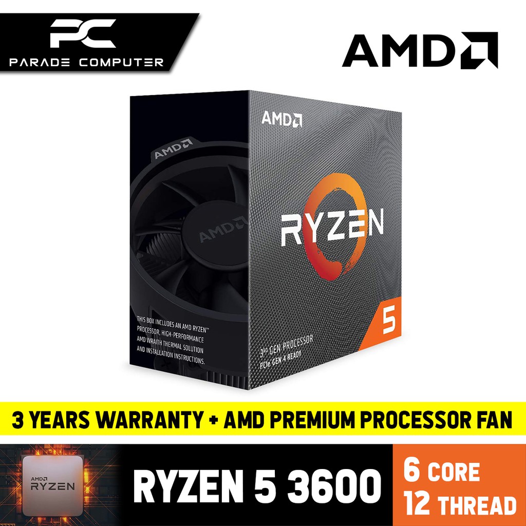 Amd Ryzen 5 3600 Ryzen 5 3500x Pc Cpu Processor Shopee Malaysia