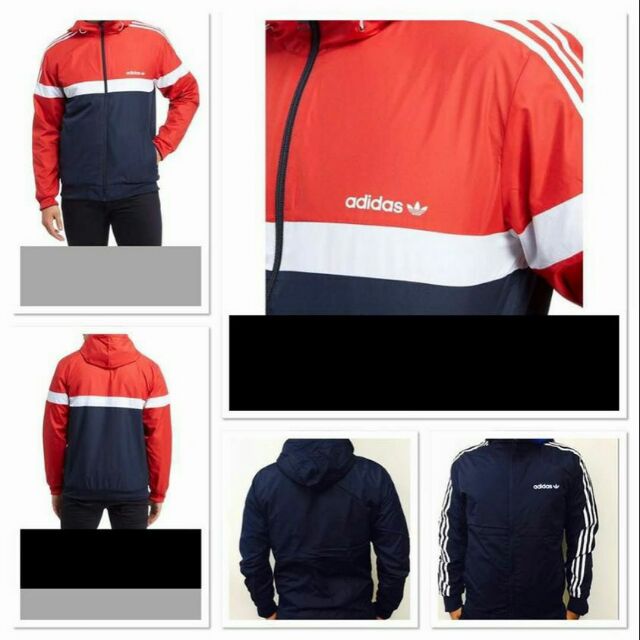 adidas reversible jacket red
