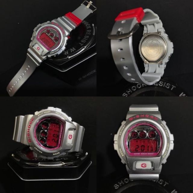 g shock silver pink
