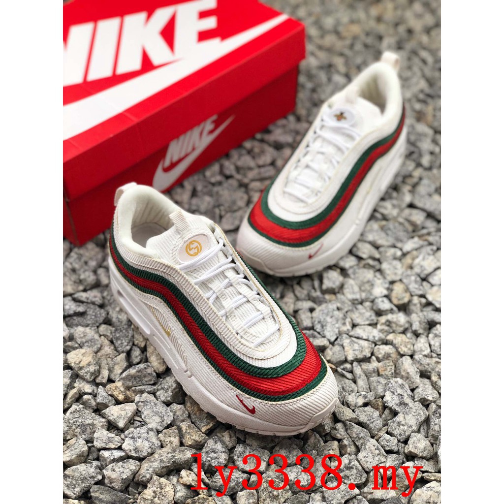 100% original Gucci x Sean Wotherspoon x Nike Air Max 1/97 VF Hybrid Sneakers | Shopee