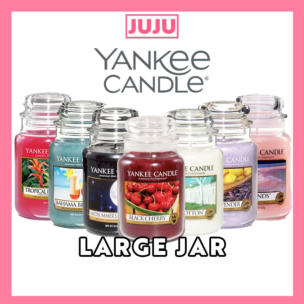 Yankee Candle / Large Jar 623g / Midsummer Night / Clean Cotton / Lemon