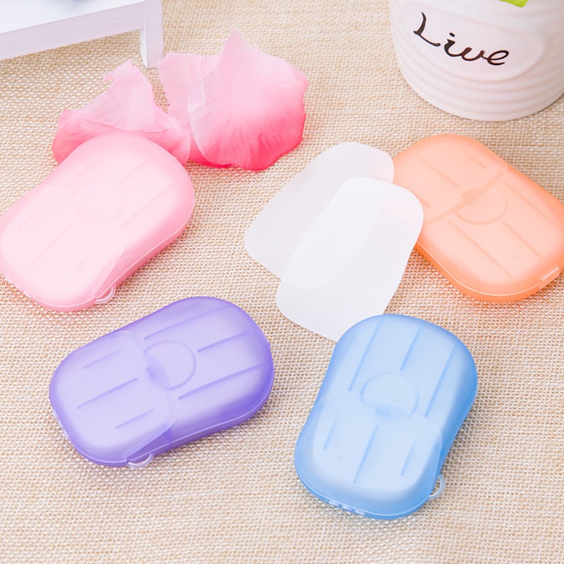 Hotel Travel Disposable Soap Tablets Boxed Floral Soap Paper Portable ...