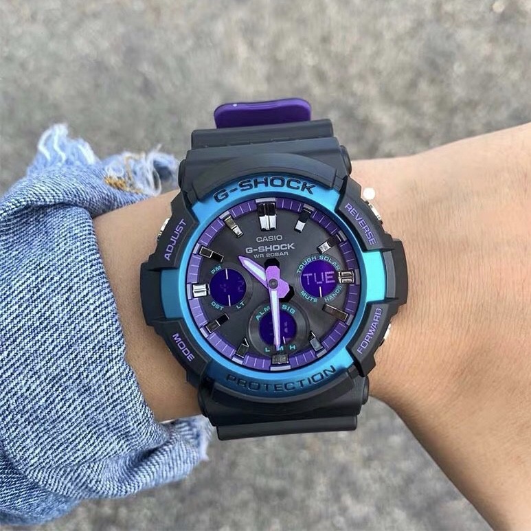 purple g shock watch men's