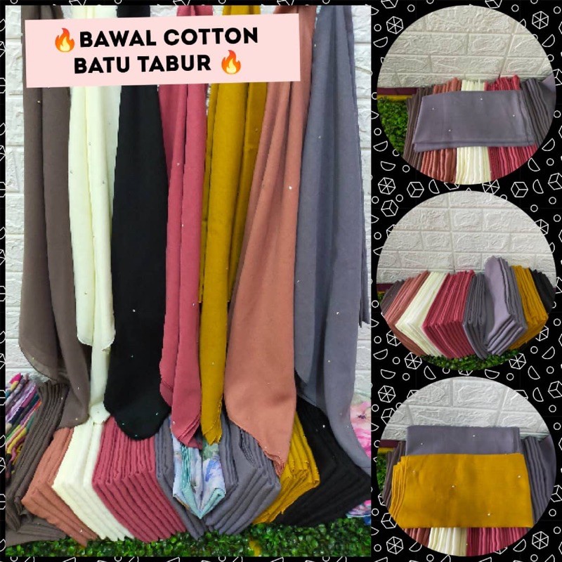 Bawal Cotton Voile | Bidang 45 | Batu Tabur | Tudung Raya | Tudung ...