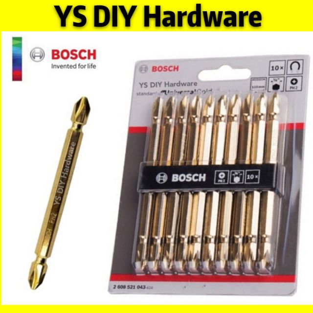 BOSCH PH2 65/110mm Screwdriver Bit (+) (1 pcs) Shopee Malaysia