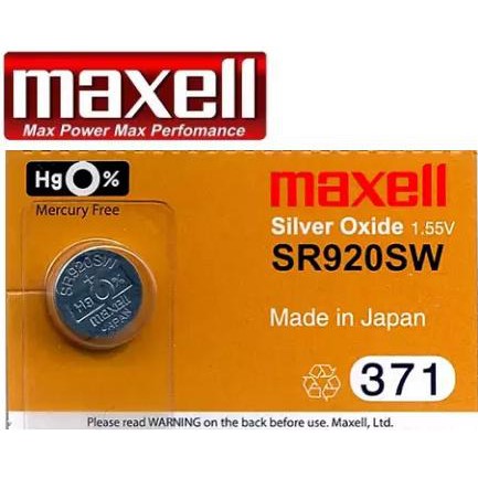 Maxell Original SR920SW 371 AG6 LR920 171 Silver Oxide Battery 1.55V ...