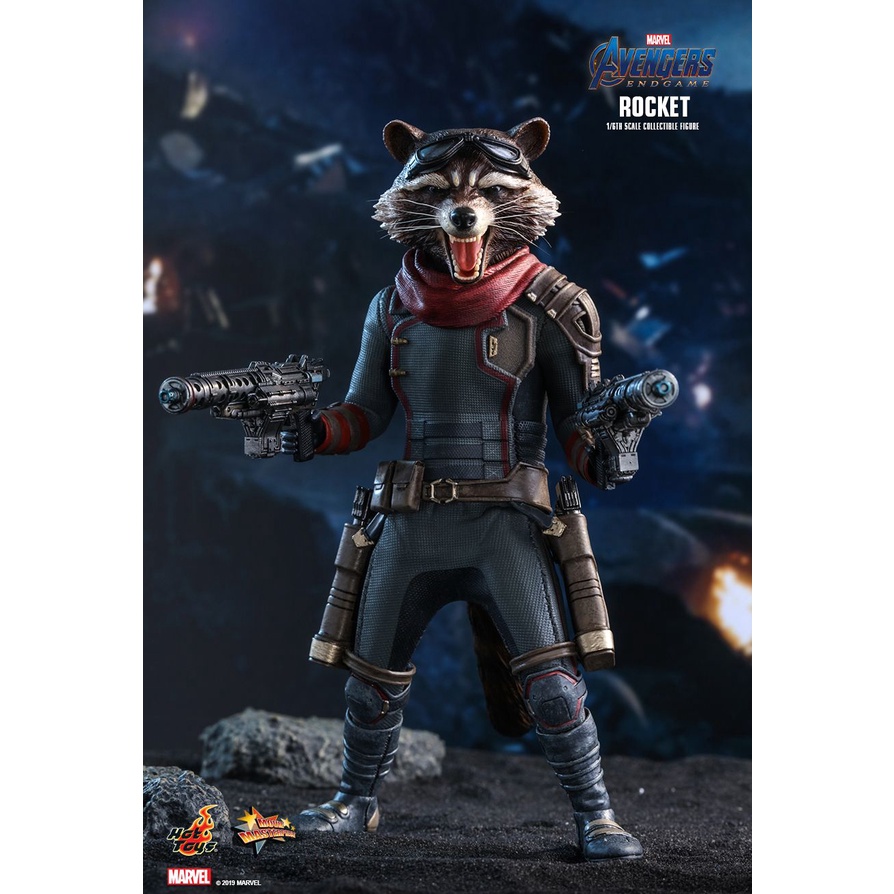 [READY STOCK] HOT TOYS MMS548 AVENGERS: ENDGAME ROCKET 1/6TH SCALE COLLECTIBLE FIGURE