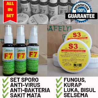 PSHERBS - UBAT KRIM S3 & SPRAY F7 - SPORO, FUNGUS, KURAP 