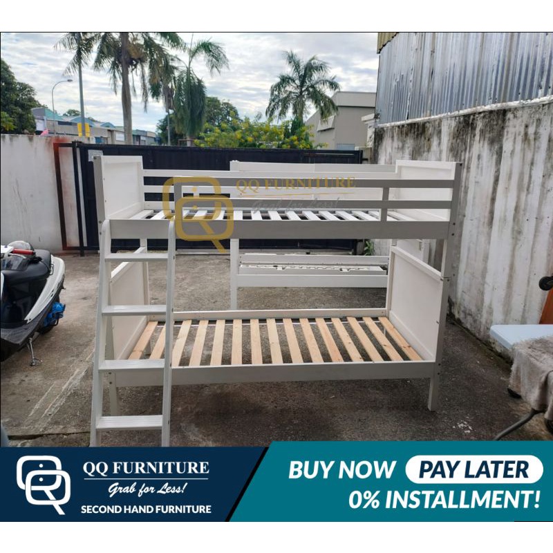 IKEA NORDDAL Bunk Bed Frame, Convertible to 2 units Single Bed Frame