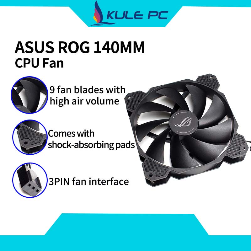 [Ready Stock]ASUS ROG Player Country 140mm Case CPU Fan 3PIN Strix