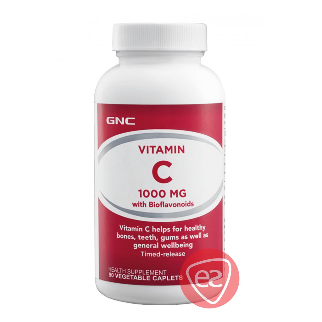 GNC VITAMIN C 1000MG WITH BIOFLAVONOIDS TIMED-RELEASE VEGETABLE CAPLET ...