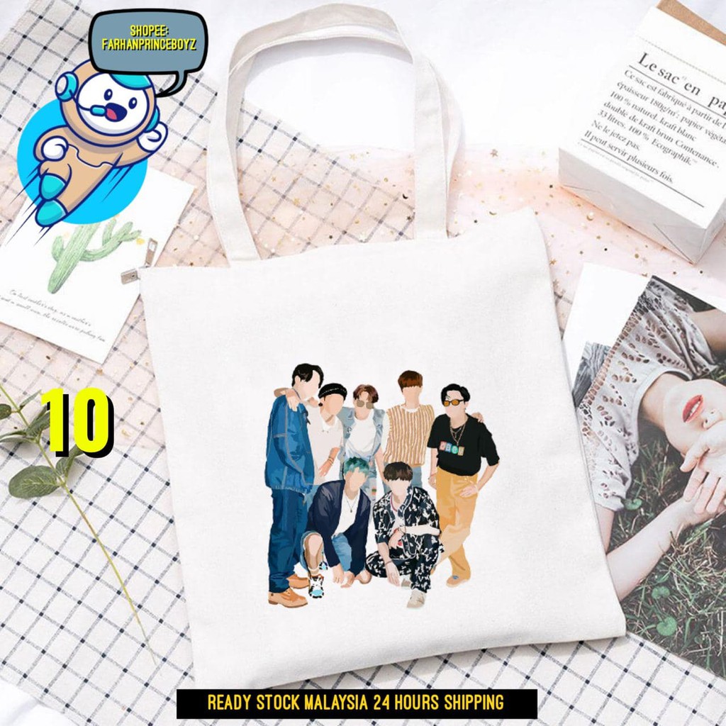 bts dynamite tote bag