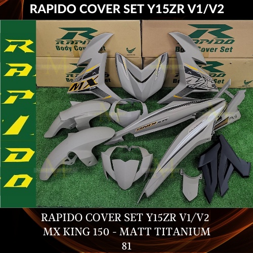 Rapido Cover Set Y Zr V V Mx King Matt Titanium Sticker Tanam Airbrush Coverset