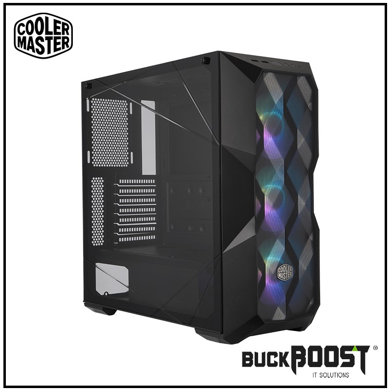Cooler Master MasterBox TD500 Mesh/ Mesh White Airflow ATX Mid-Tower with Polygonal Mesh Front Panel CASING