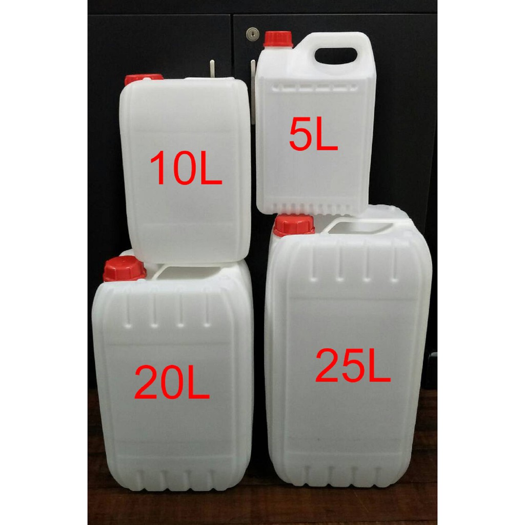 5l 5 liter jerry can, plastic bottle, hdpe container, water tank, tong ...