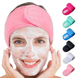 [ZOMI] Women's Adjustable Elastic Headband Wash Face Makeup Spa