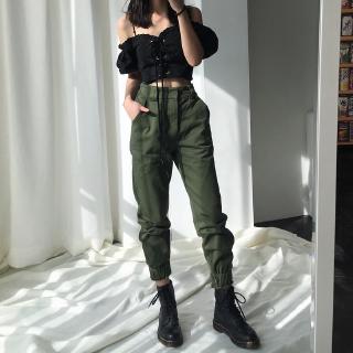 high waisted camo joggers