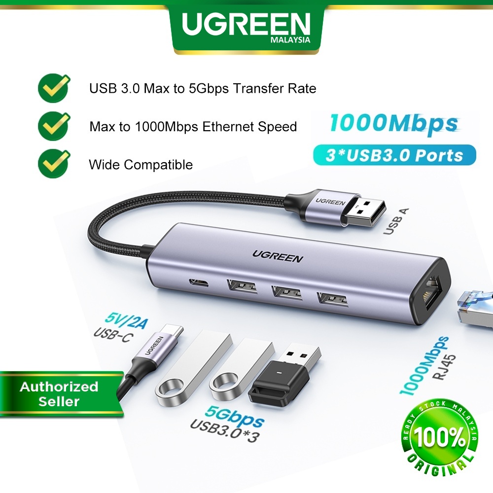 UGREEN USB Adapter 1000Mbps USB3.0 HUB USB Laptop