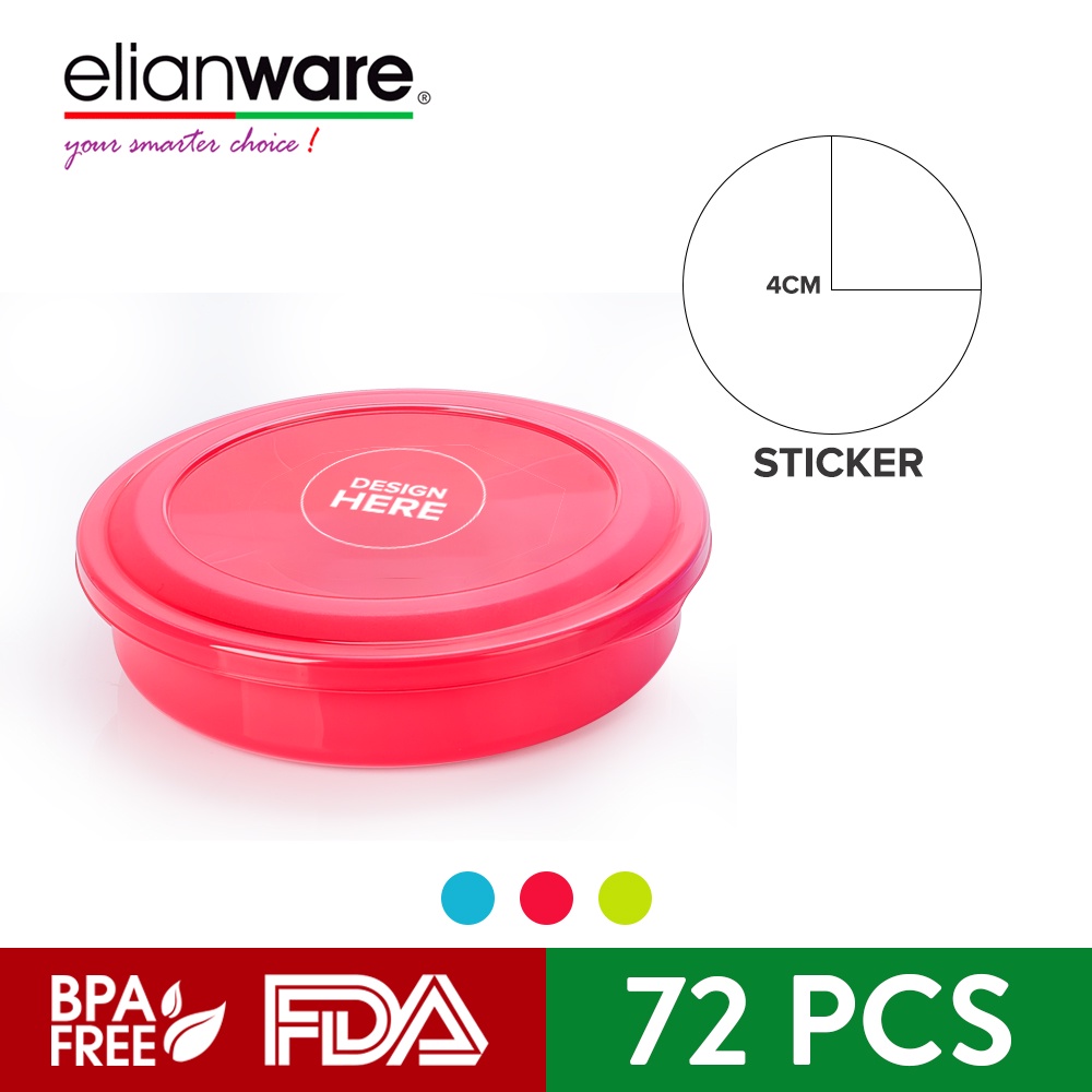 [Customization] Elianware 1770ml x 72Pcs  BPA FREE Candy Tray (6 Compartments)