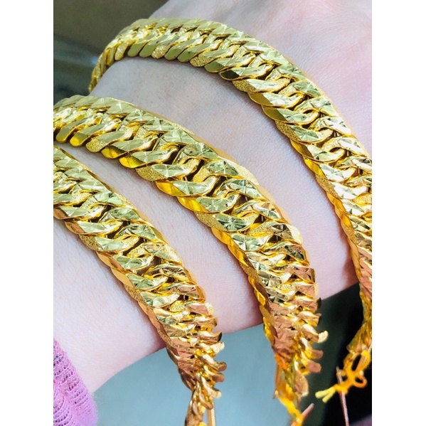 Gelang Lipan Dunhill Dewasa Emas 916 Tulen