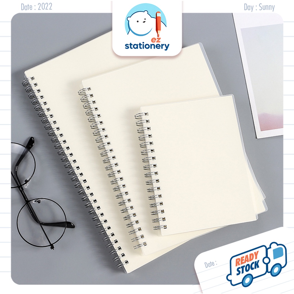 Ready Stock Matt Cover Notebook B5 A5 A6 160 Pages Journal Diary Book Buku Nota Student School Office Stationery