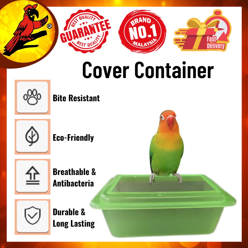 MPT Cover Bird Food Feeder Bird Food Container Bird Water Feeder Bekas