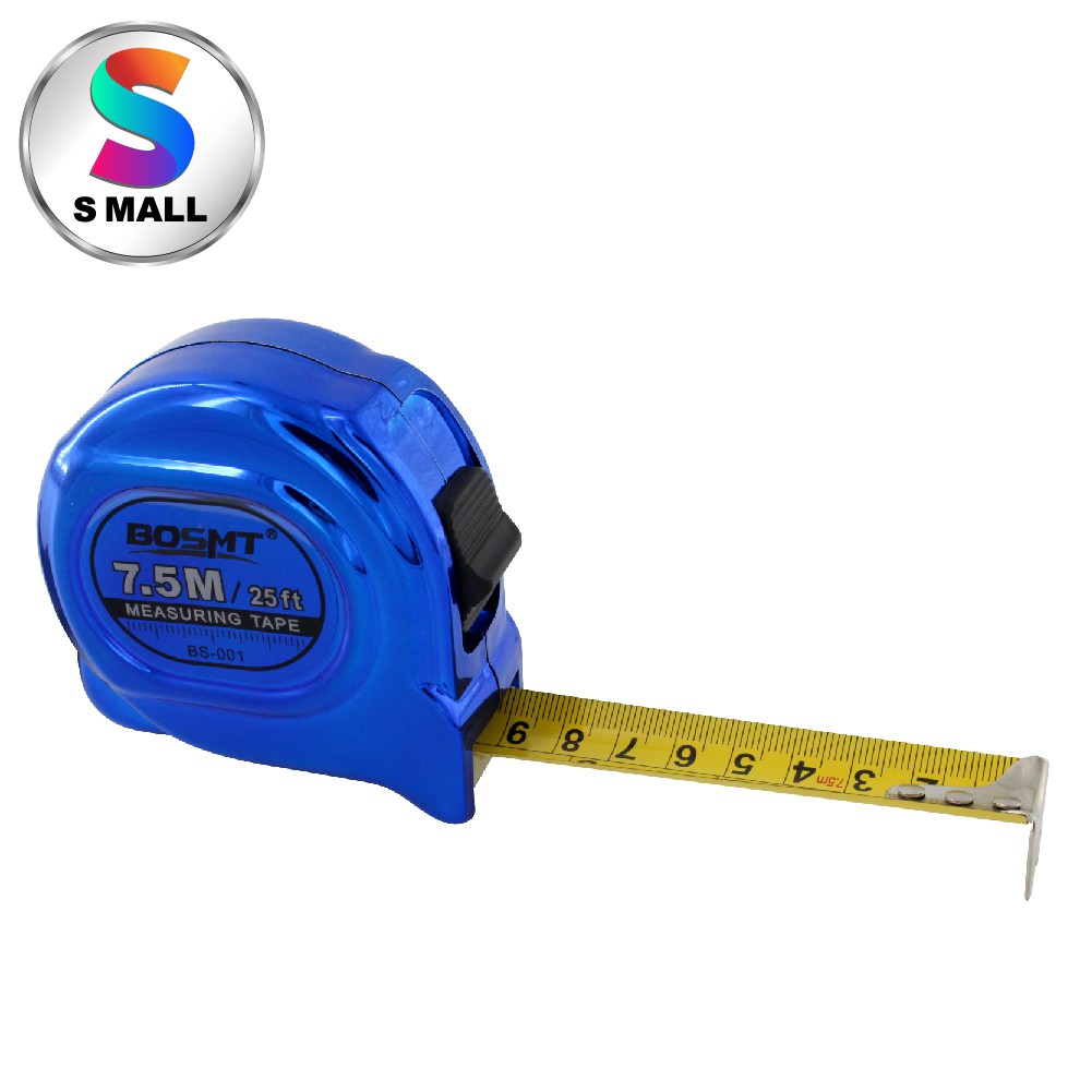 7.5M BS003 BOSMT BLUE METALIC MEASURING TAPE / Tape Measure 7.5 METER