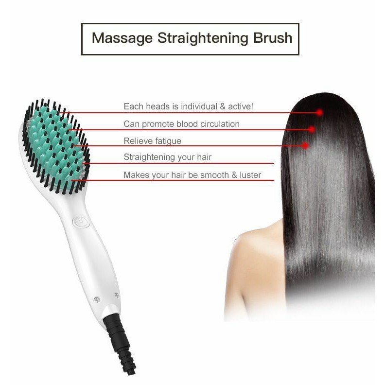 Us Beauty Electric Comb Hair Straightener Irons Brush For Straight