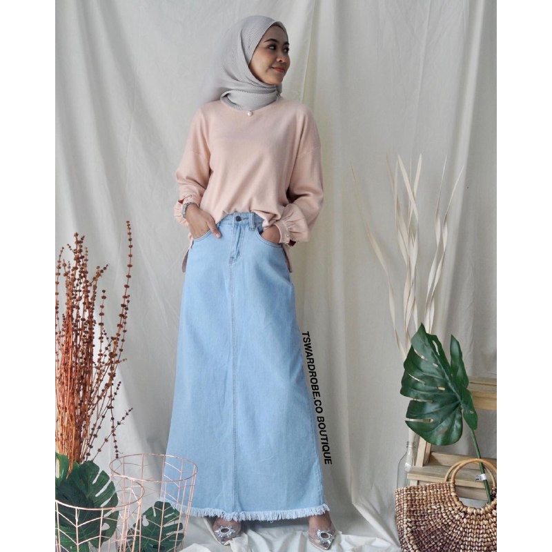 skirt jeans muslimah