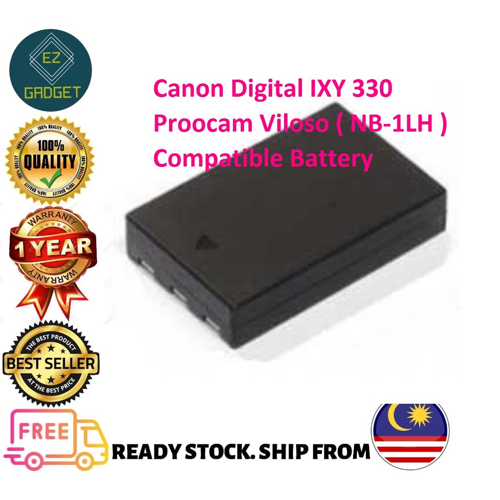 Canon Digital Ixy 330 Proocam Viloso Nb 1lh Compatible Battery Shopee Malaysia