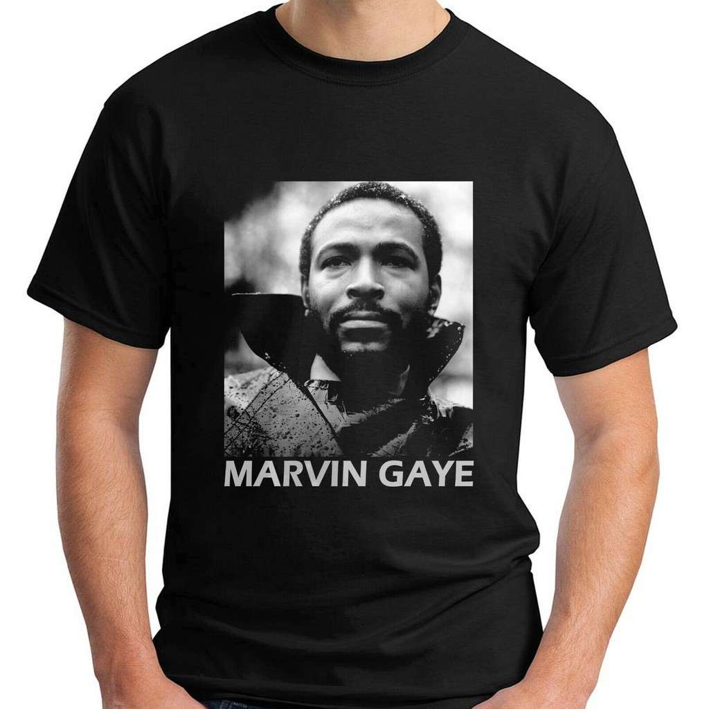 Marvin Gaye T Shirt Fashion Soul Singer Car City Black T Shirt