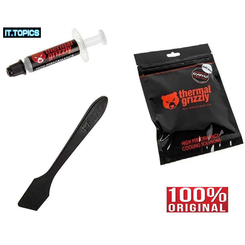 Thermal Grizzly Kryonaut High Performance Thermal Grease 1g Tg K 001 Rs Shopee Malaysia
