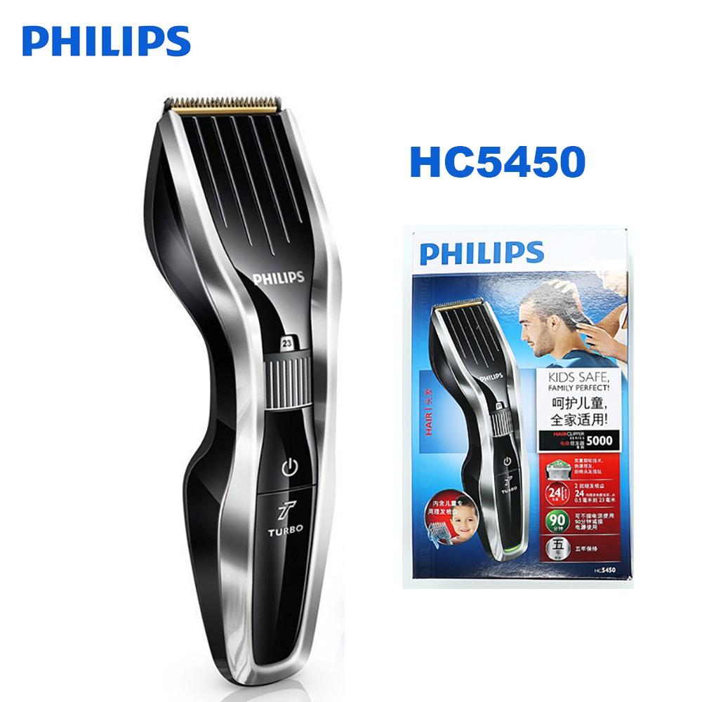 Philips Electric Hair Clipper HC5450/HC5690 with Rechargeable Titanium  Alloy Blade Cordless LCD Display Shaver for Men's Kids | Shopee Malaysia