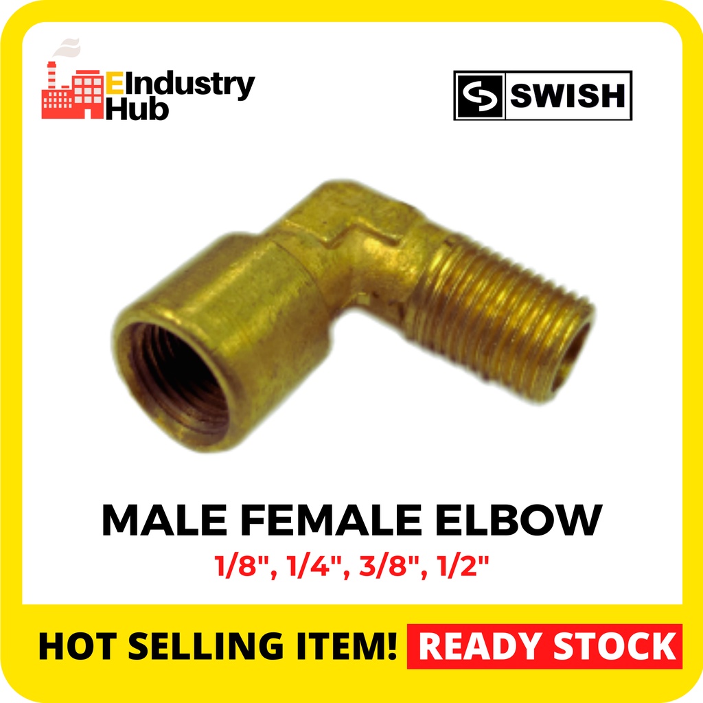 Male Female Elbow BLMF Female x Male BSPT Brass Male Female Elbow ...