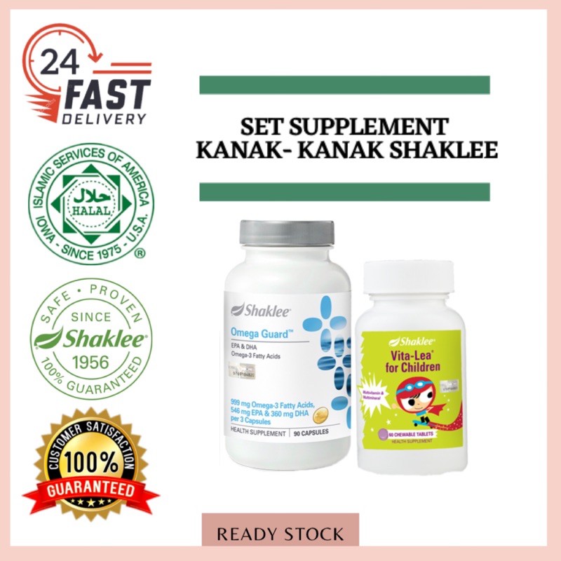 Set Supplement Kanak Kanak Shaklee Omega Guard Vitalea For Children Untuk Minda Tambah Selera Makan Shopee Malaysia
