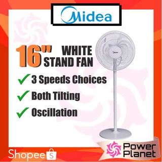 Midea Fan 16 Stand Fan Mf 16fs18c Wt White Mf16fs18cwt Mf16fs18c Or Mf 16fs10n Black Shopee Malaysia