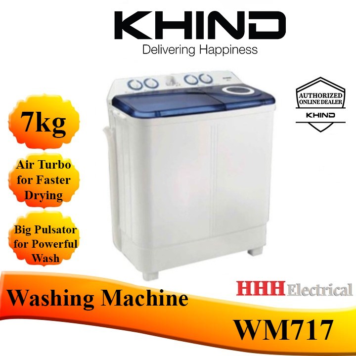 KHIND WM717 SEMI AUTO WASHING MACHINE 7kg | Shopee Malaysia