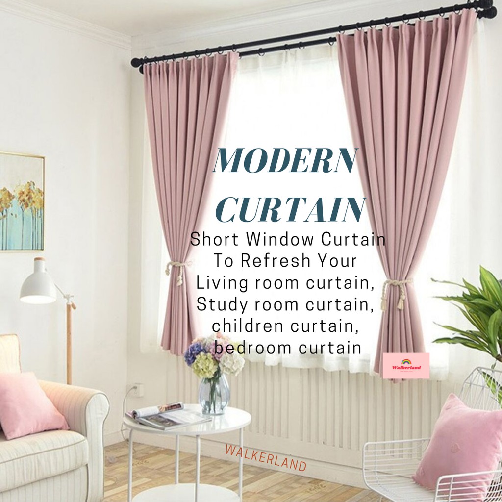 Ready Stock 1pcs Stunning Modern Curtain Designs 100x145cm 50 60