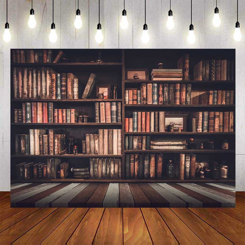 3D Bookshelves Library For Stuendts Backdrop For Photography Baby Shower  Kids Birthday Study Room Background Birthday Party Decor | Shopee Malaysia