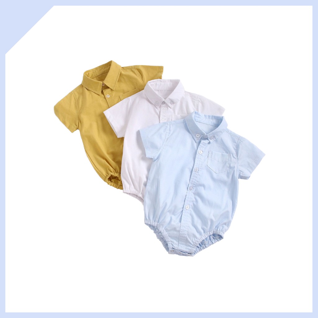 Buy Ready Stock Baby Boy Collar Romper Baju Comel Lelaki 73cm 80cm 90cm 100cm 110cm 1 Year Old 2 Year Old Seetracker Malaysia