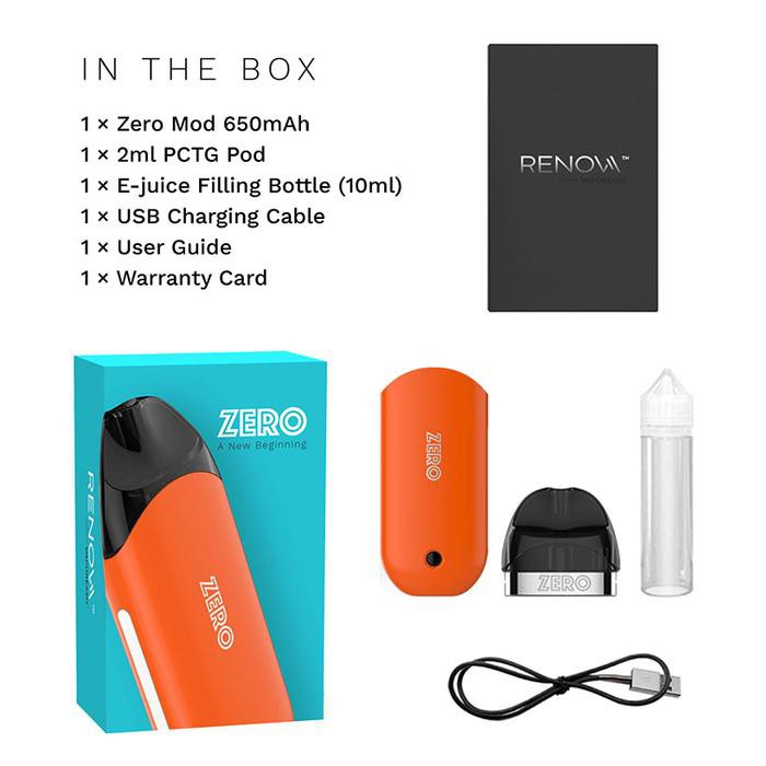 New Original Vaporesso Renova Zero Pod Mod Starter Kit 2ml Cartridge 650mah Shopee Malaysia