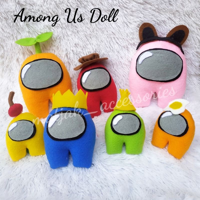 Ready American Among Doll Among Us Doll Amigurumi Impostor Heroes Plush Toy Shopee Malaysia