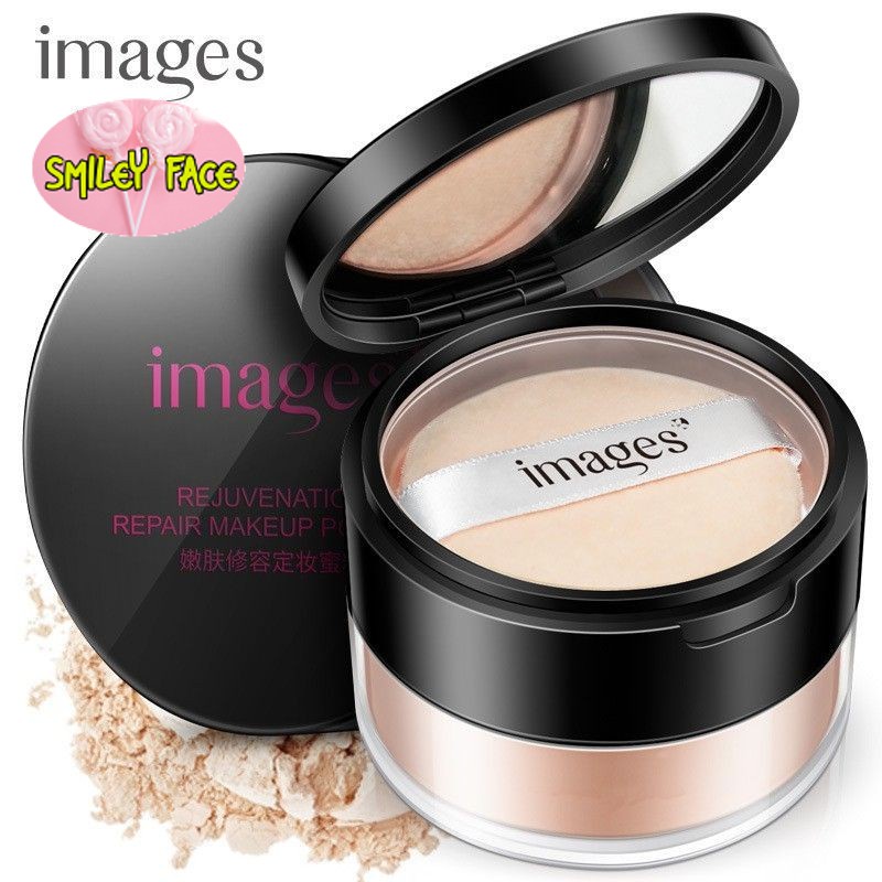 IMAGES Rejuvenation Repair Makeup Korean Loose Powder Bedak Tabur Asas Serbuk Mineral