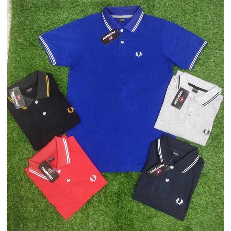TSHIRT BAJU TSHIRT LELAKI BERKOLAR FREDPERRY T SHIRT MEN kemeja polo Shopee Malaysia