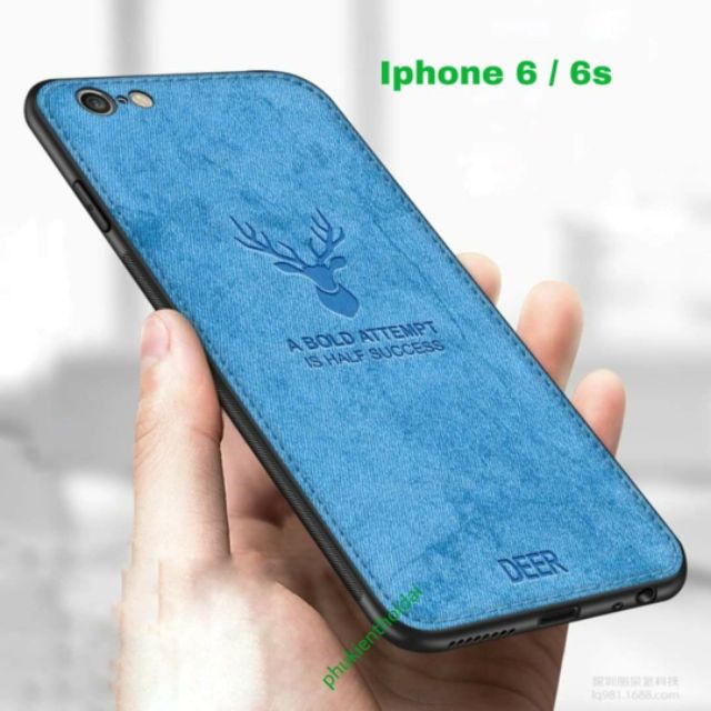 High-end fashion deer head fabric small Iphone 6 / 6s case