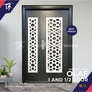 Lowest Price Rm1399 Delivery Charges Security Door 1 1 2 With 10locks And Solid Steel Alu Zinc Plate Shopee Malaysia