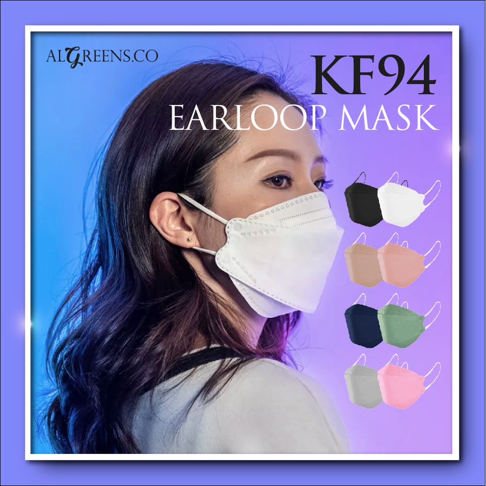 KF94 Face Mask 4 Layer Disposable Protective Face Mask Korean Style