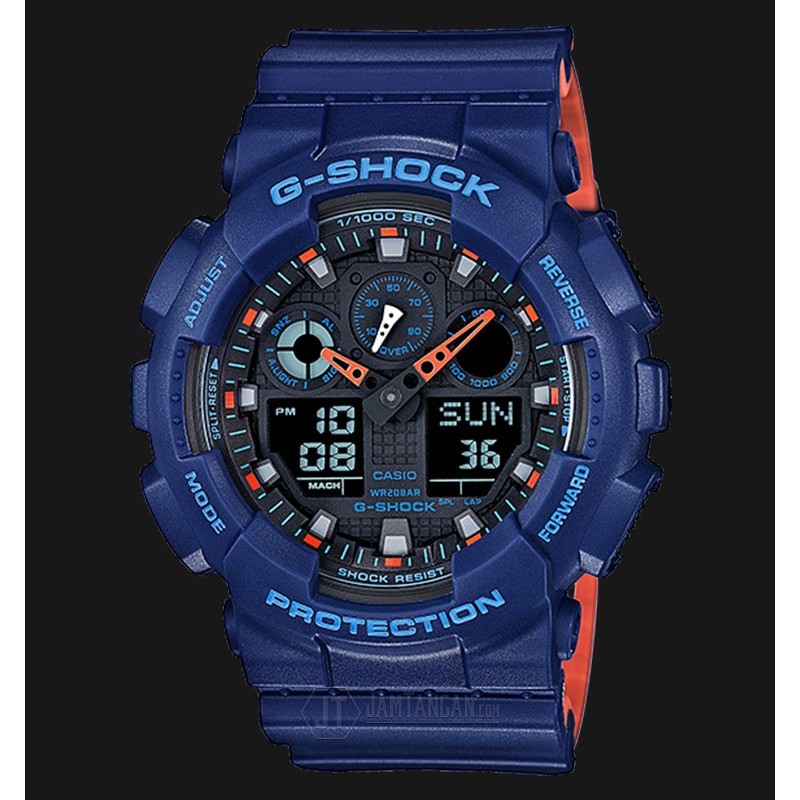 g shock ga 100 orange