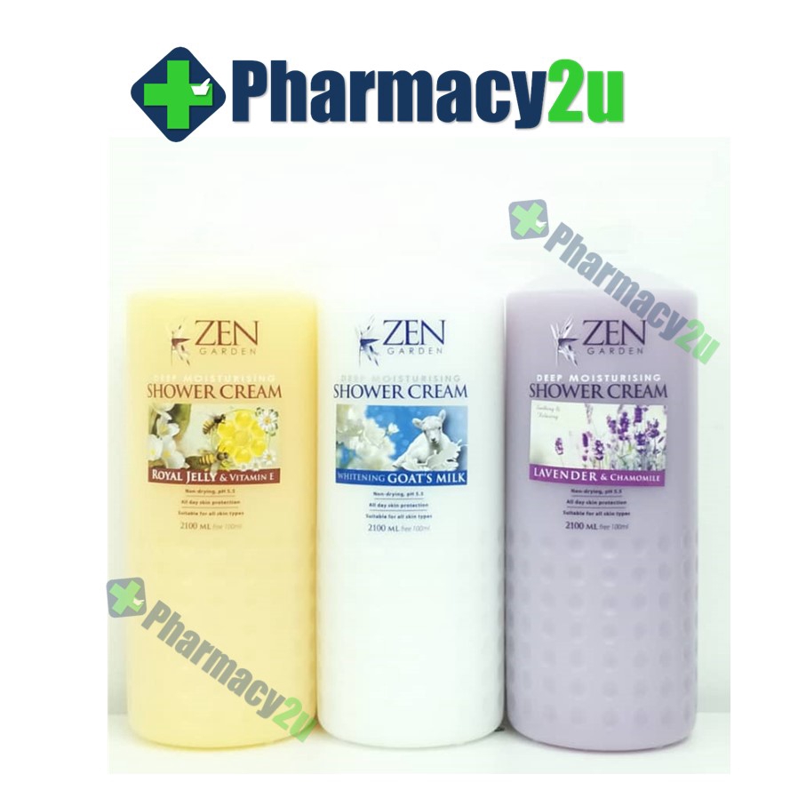 ZEN GARDEN SHOWER CREAM 2100ML GOAT'S MILK/ LAVENDER/ ROYAL JELLY